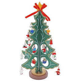 *NEW* Mini Wooden Christmas Tree with Ornaments