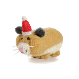 Felt Hamster Wearing Hat