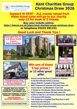 KCG Christmas Draw Ticket 2026 (One £5 purchase = 5 x £1 tickets)