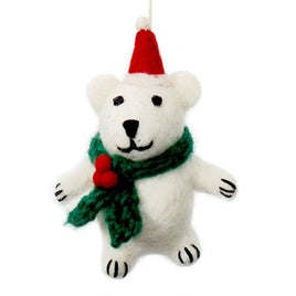 *NEW* Felt Christmas Mini Polar Bear