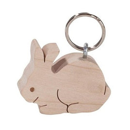 Wooden Keyring – Bunny Rabbit