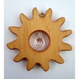 Wooden Sun with Swarovski Crystal
