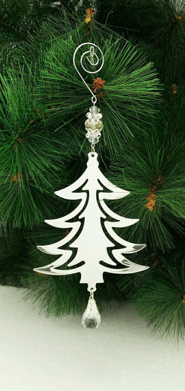 Silver Hanging 2D Tree