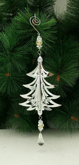 Silver Hanging 3D Tree