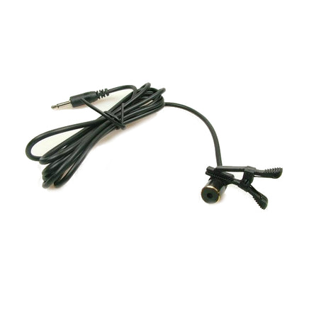 Clip-on microphone with lead coiled up